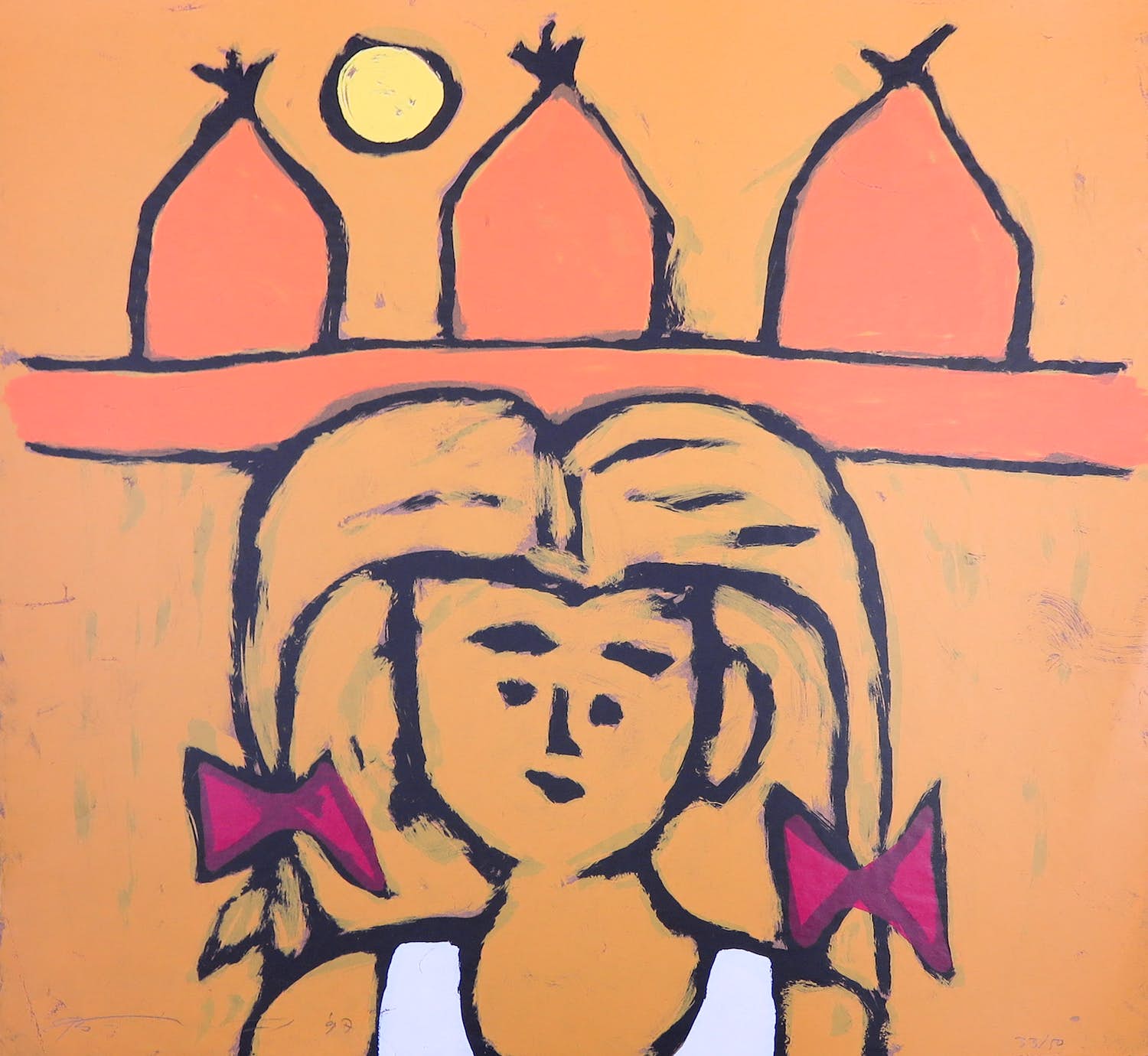 Bart Drost - Zeefdruk op bitumenpapier, Zonder titel kopen? Bied vanaf 1!