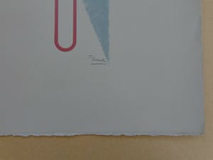 Cesar Domela - GEOMETRISCHE ABSTRACTIE / KLEURLITHO / 66x50cm / SIG kopen? Bied vanaf 120!