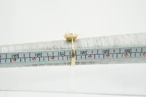 39- Mooi bewerkte 18 Krt gouden dames "bloem"ring met  parel kopen? Bied vanaf 110!