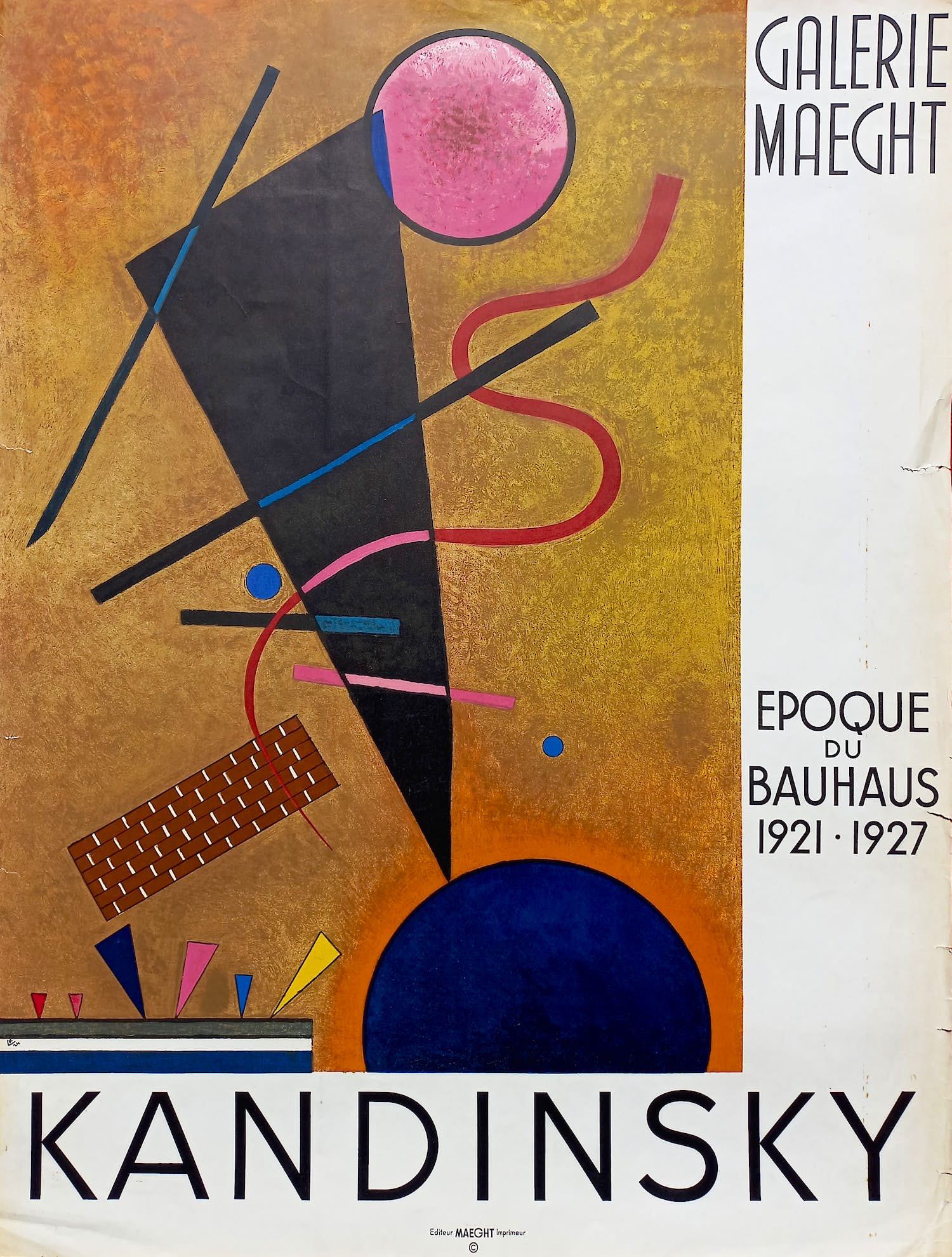 Wassily Kandinsky - Epoque du Bauhaus 1921-1927, lithografisch affiche kopen? Bied vanaf 95!