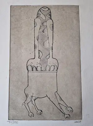 Frits van Geer - drie unieke exemplaren (ets en aquatint en litho) versch. formaten - gesigneerd kopen? Bied vanaf 38!