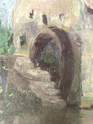 Gerard Altmann - Watermolen in zomers landschap. kopen? Bied vanaf 150!