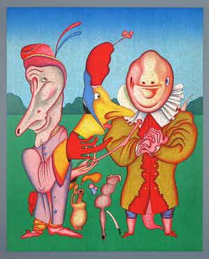 Mikhail Chemiakin - Litho, Zonder titel verkocht voor € 1!