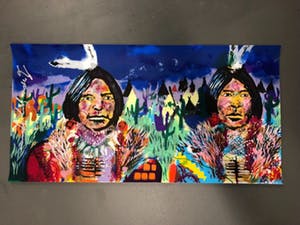 Espen Hagen - Espen Greger Hagen - Indians - gesigneerde zeefdruk op papier kopen? Bied vanaf 100!