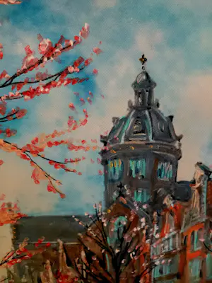 Elva Polyakova - Spring time, Together in Amsterdam : painting's 2 x st. kopen? Bied vanaf 275!