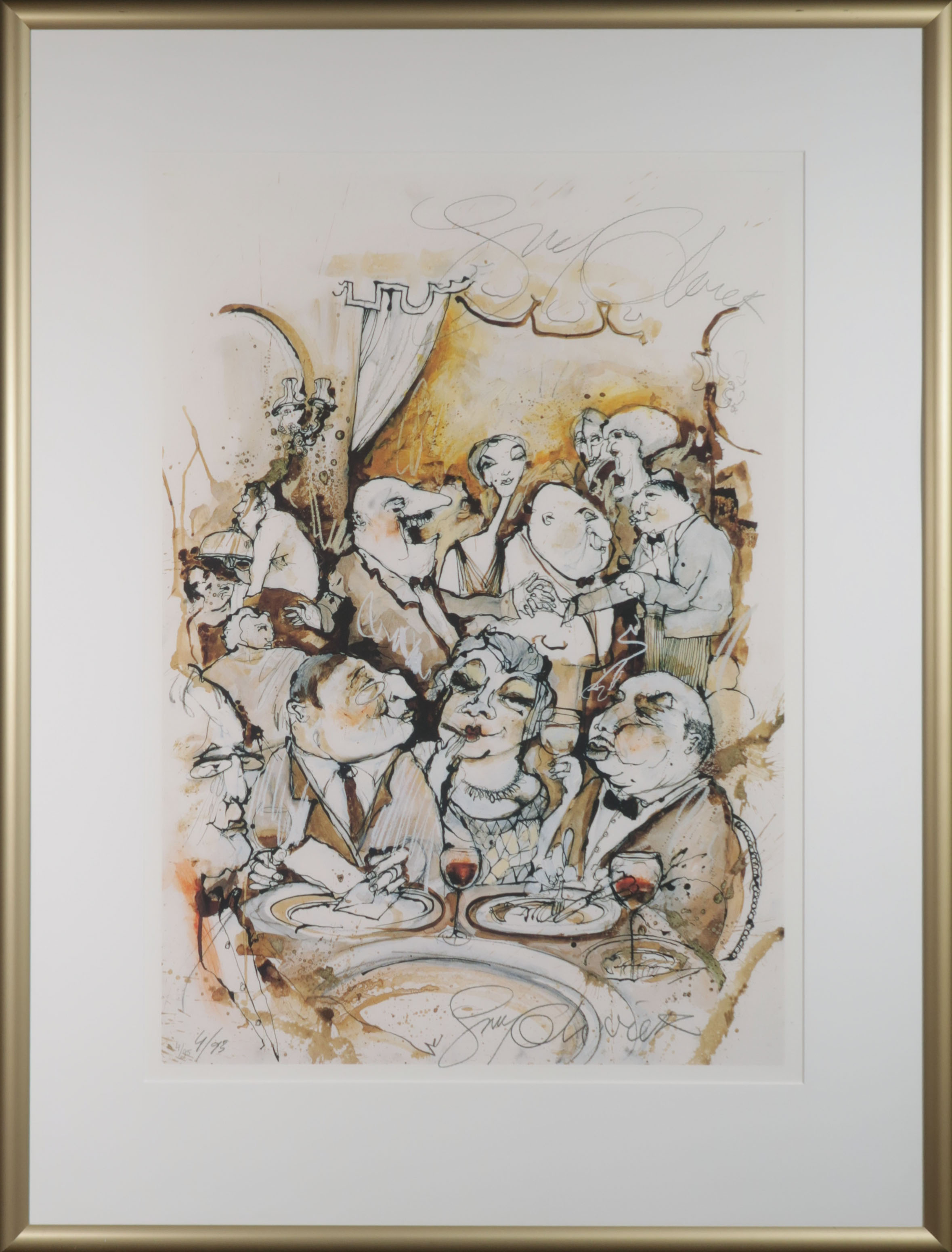 Guy Olivier - Giclée, Food - Ingelijst (Groot) verkocht voor € 130!