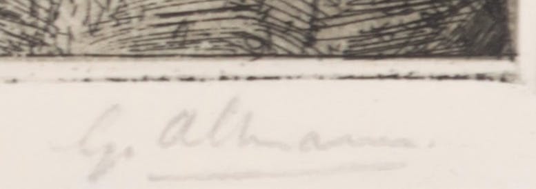 Gerard Altmann (I) - Ets, Plattelands gezicht kopen? Bied vanaf 1!