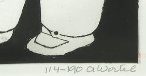 Ans Wortel - Kleurenets, Je voegend naar (...) - Ingelijst kopen? Bied vanaf 50!