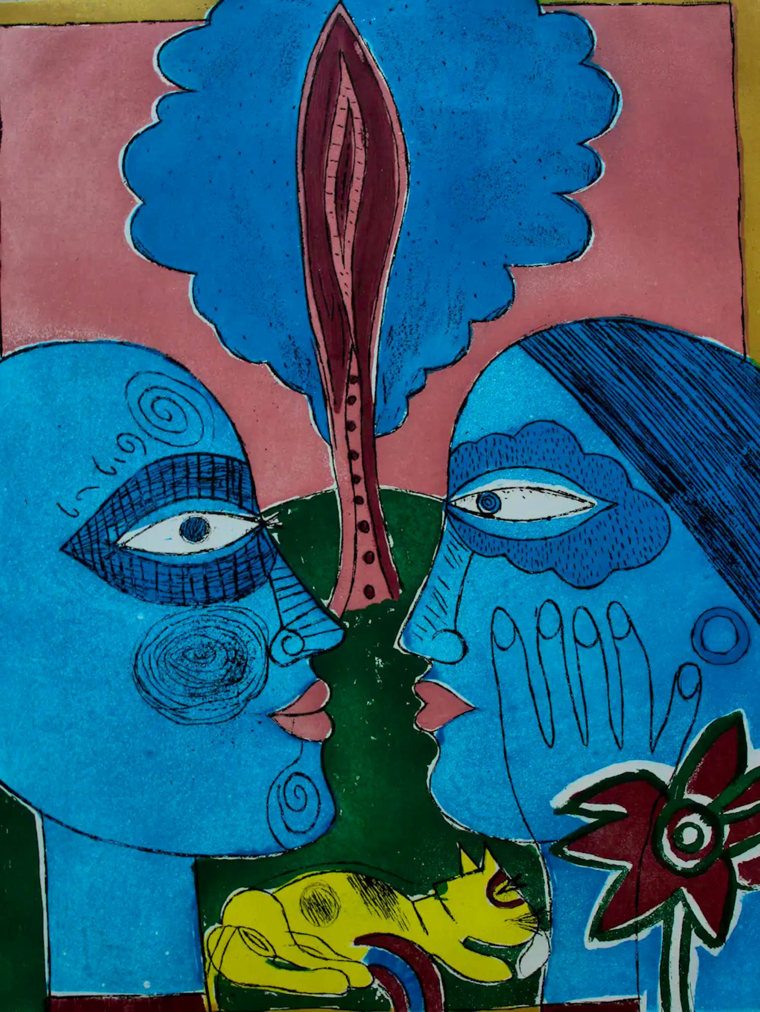 Corneille - Ets: Femme et Faune Familière - 1978 verkocht voor € 395!