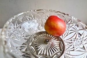 Niet of onleesbaar gesigneerd - Set van 2 Voetschalen - Kristalglas/Silverplate kopen? Bied vanaf 1!