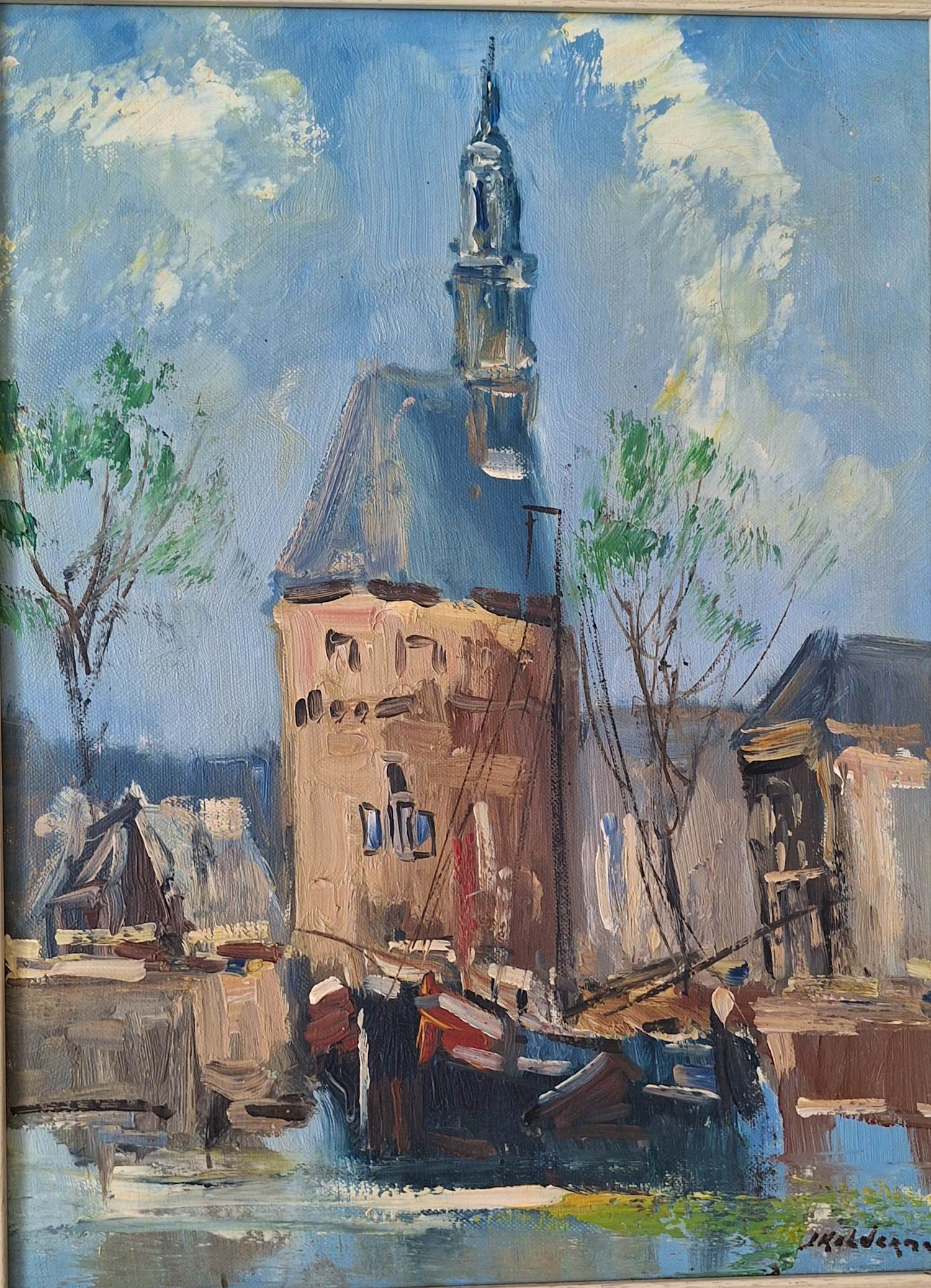 Jan Kelderman - Haven van Hoorn met toren kopen? Bied vanaf 75!