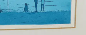 Lucie Meulendijks - Ets en aquatint, Een late zomeravond - Ingelijst kopen? Bied vanaf 1!