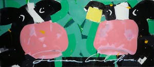 Jeroen Gerlofsma - Acryl op doek, Sjaakie en Joke (Groot) kopen? Bied vanaf 40!