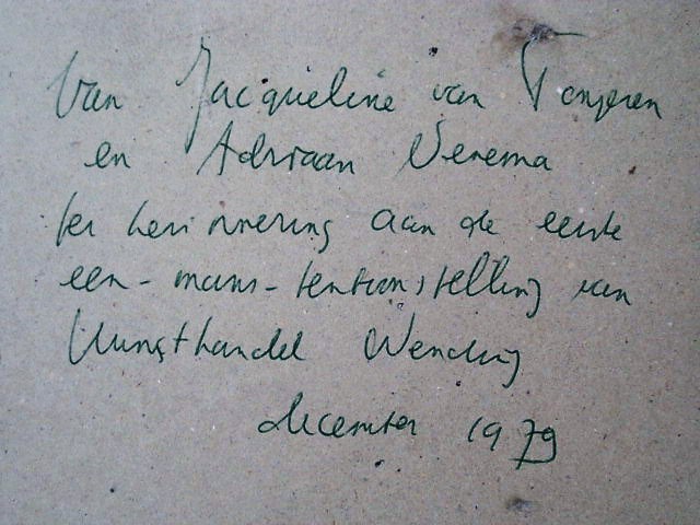 Niet of onleesbaar gesigneerd - herkomst Kunsthandel Wending Adriaan Venema & Jacqueline v Tongeren kopen? Bied vanaf 1!