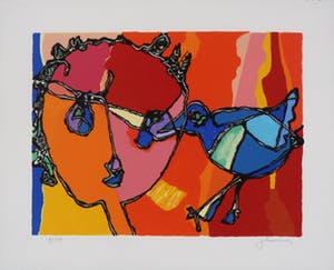 Jan Latinne - Zeefdruk, Zonder titel kopen? Bied vanaf 20!