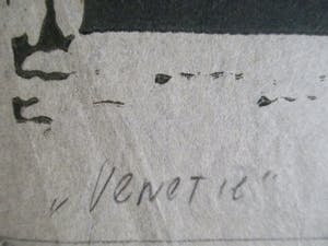 Akke Sins - Houtsnede "Venetie" kopen? Bied vanaf 45!