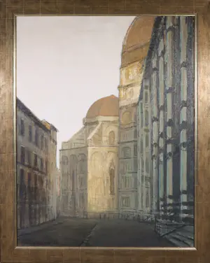 Geldolph Stuyling de Lange - Olieverf op doek, Santa Maria dei Fiori - Ingelijst (Zeer groot) kaufen? Bieten Sie von 500!