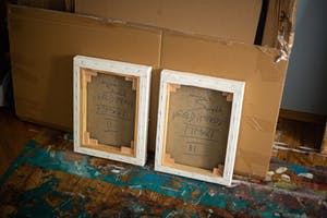 Dominik Smolik - Triptych Gold impasto kopen? Bied vanaf 1!