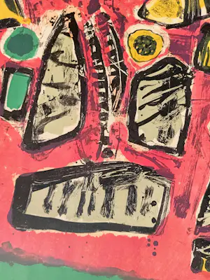 Corneille - "Été Incendiaire" - Zeldzame Antieke Litho uit 1965 kopen? Bied vanaf 599!