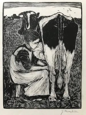 Jan Mankes - Koemelkster kopen? Bied vanaf 275!
