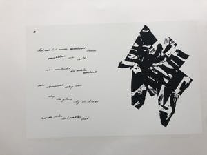 Niet of onleesbaar gesigneerd - Serie van zes zeefdrukken en zes gedichten kopen? Bied vanaf 1!