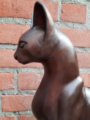 Niet of onleesbaar gesigneerd - A. Tiot: bronzen kat. kopen? Bied vanaf 1!