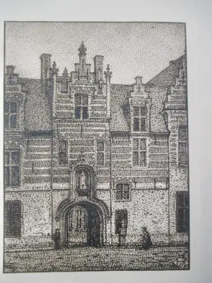 Niet of onleesbaar gesigneerd - 10 x ets/litho/tekening div. kunstenaars Stadsgezicht oa Minderman kopen? Bied vanaf 1!