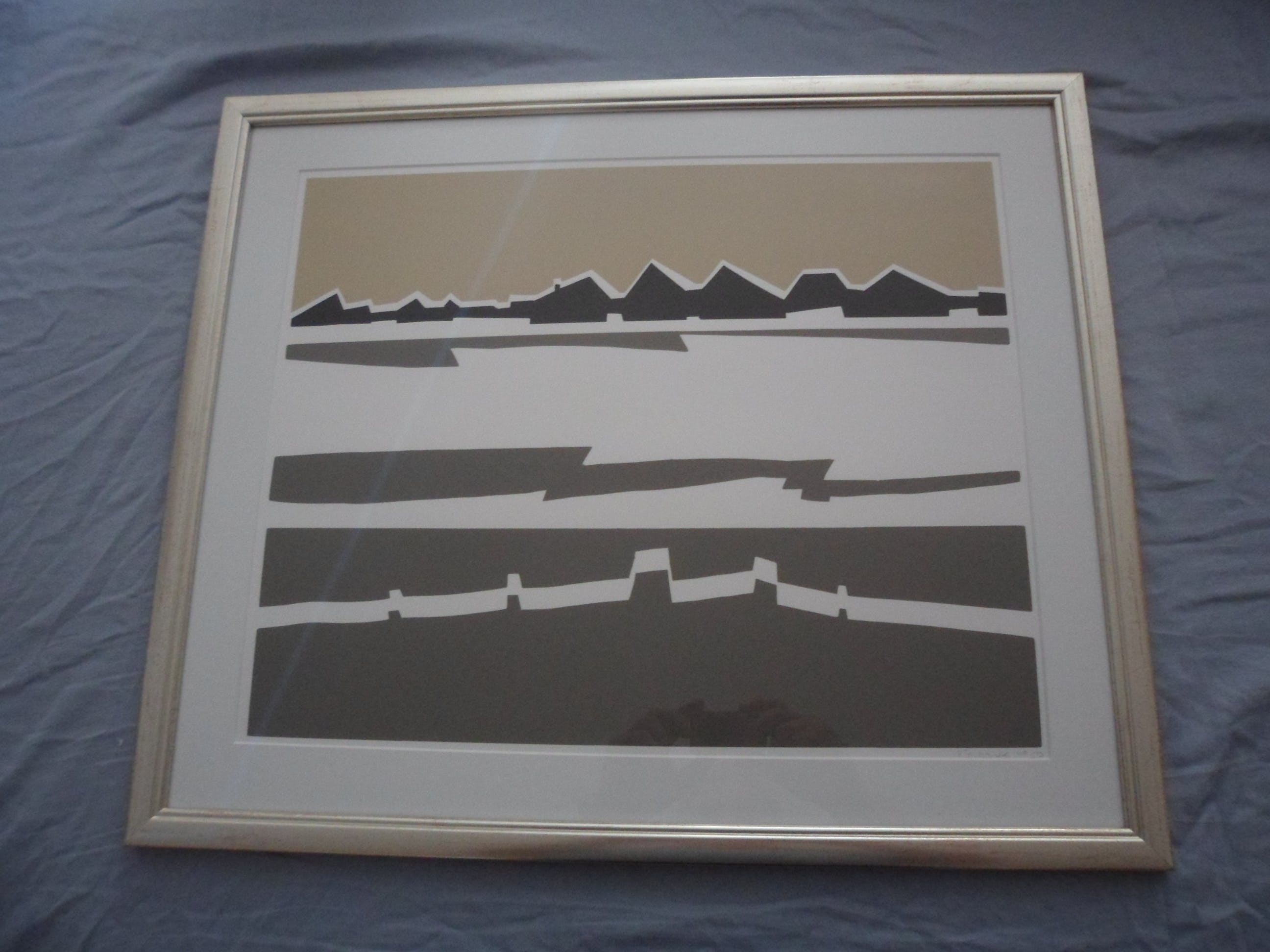 Bob Immink - Zeefdruk, Titel Varkensland bij watergang kopen? Bied vanaf 40!