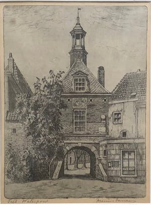 Marius Johannes Janssen - Tiel Waterpoort - Ets kopen? Bied vanaf 20!