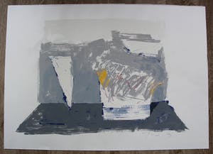 Piet Warffemius - Zeefdruk: grijs en violet - 1982 kopen? Bied vanaf 55!