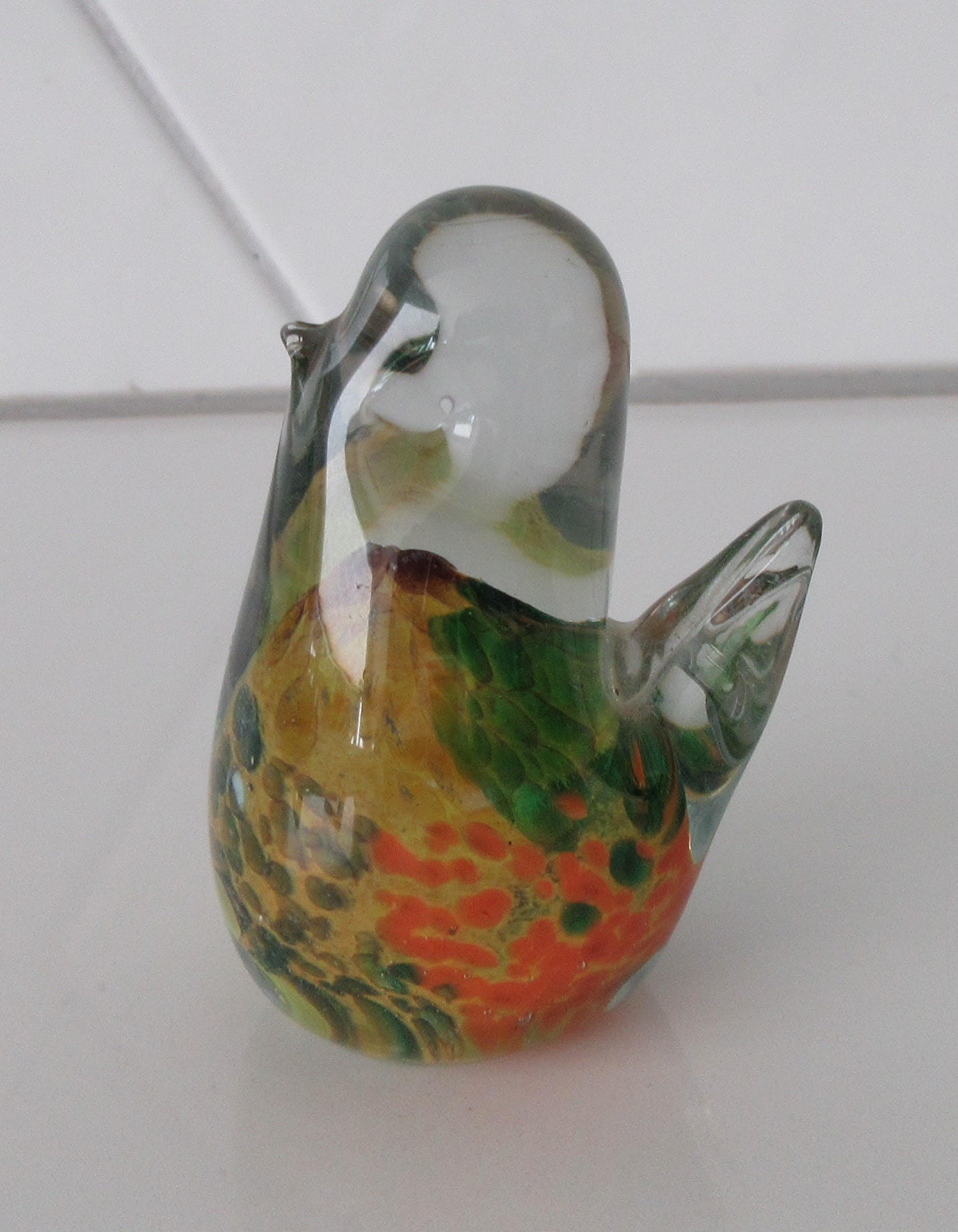 Mdina kunstglas - Gekleurde glazen presse papier vogel kopen? Bied vanaf 9!