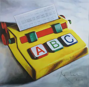 Rob Scholte - Inkjetprint op papier, A B C - Ingleijst (Groot) kopen? Bied vanaf 100!