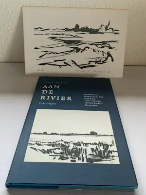 Frank Dekkers - Litho Aan de Rivier en boeken (2): Aan de Rivier + Rivierlandschappen kopen? Bied vanaf 50!