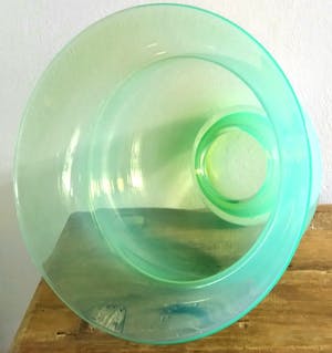 Niet of onleesbaar gesigneerd - schitterende glazen vaas XL kopen? Bied vanaf 1!