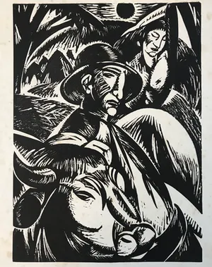 Jan Frans Cantre - Mooie originele houtsnede - gesigneerd - 1932 kopen? Bied vanaf 45!