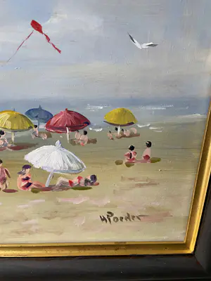 Henk Poeder - Strand gezicht kopen? Bied vanaf 158!