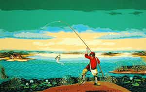 Drago Takac - Vissende Man verkocht voor € 75!