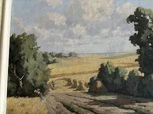 Piet Rackwitsz - Nederlands landschap: zicht op een korenveld kopen? Bied vanaf 25!