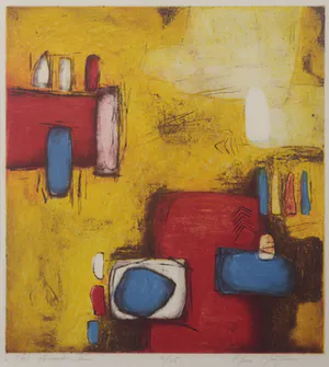 Hans Heijman - Ets, Het vermoeden II - Ingelijst, Mooi werk, Galerieprijs €385 kopen? Bied vanaf 29!