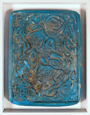 Karel Appel - Gesigneerd beschilderd reliëf van kunsthars kopen? Bied vanaf 1!