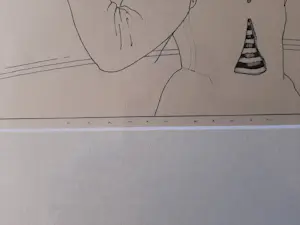 Herman Damen - Tekening, zonder titel, mooi ingelijst. kopen? Bied vanaf 40!