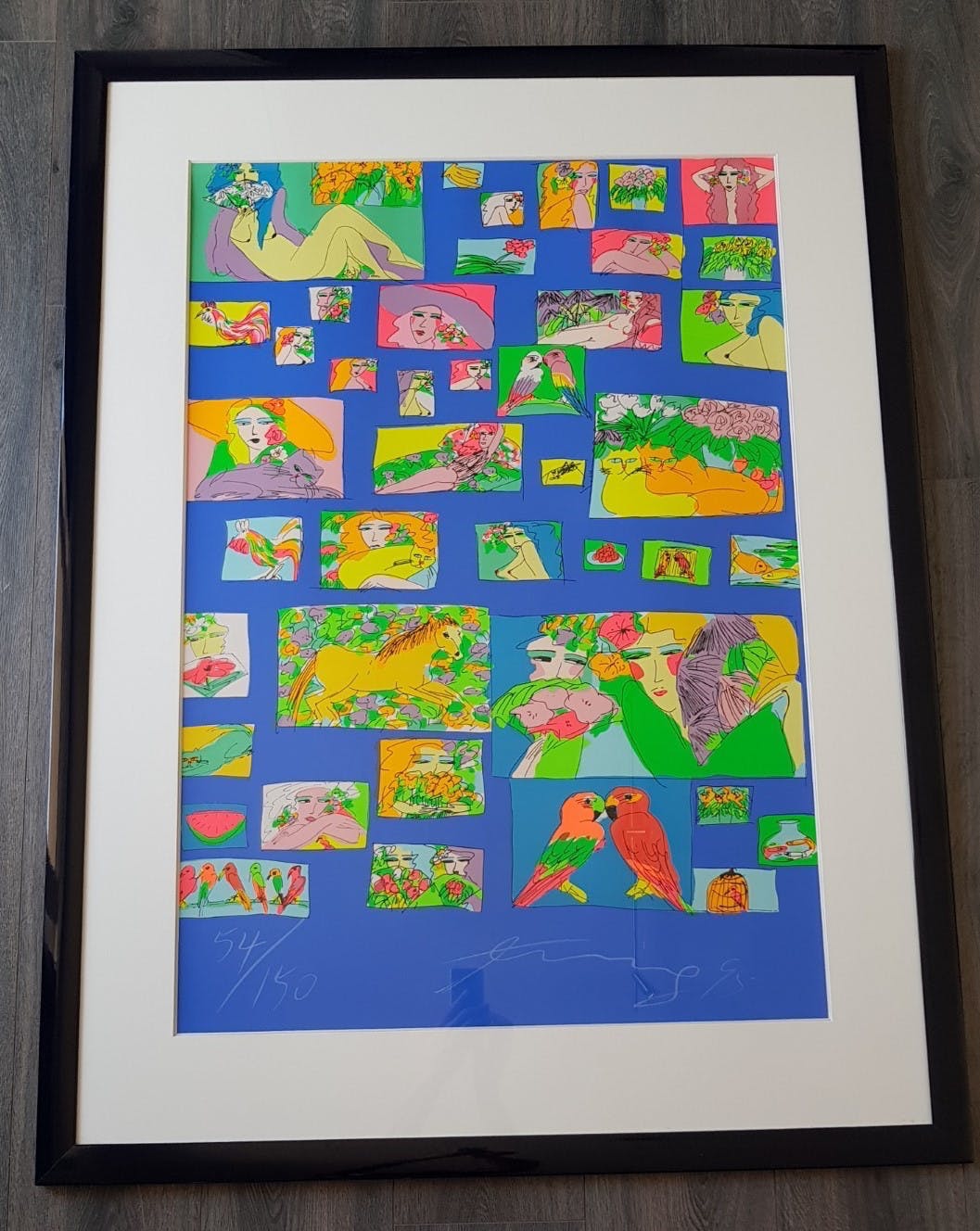 Walasse Ting - Prachtige zeefdruk (zeer groot!) kopen? Bied vanaf 425!