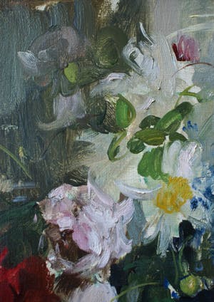 Clement Serneels - (1912-1991) "Bloemen in zwarte Vaas" 1940 kopen? Bied vanaf 500!