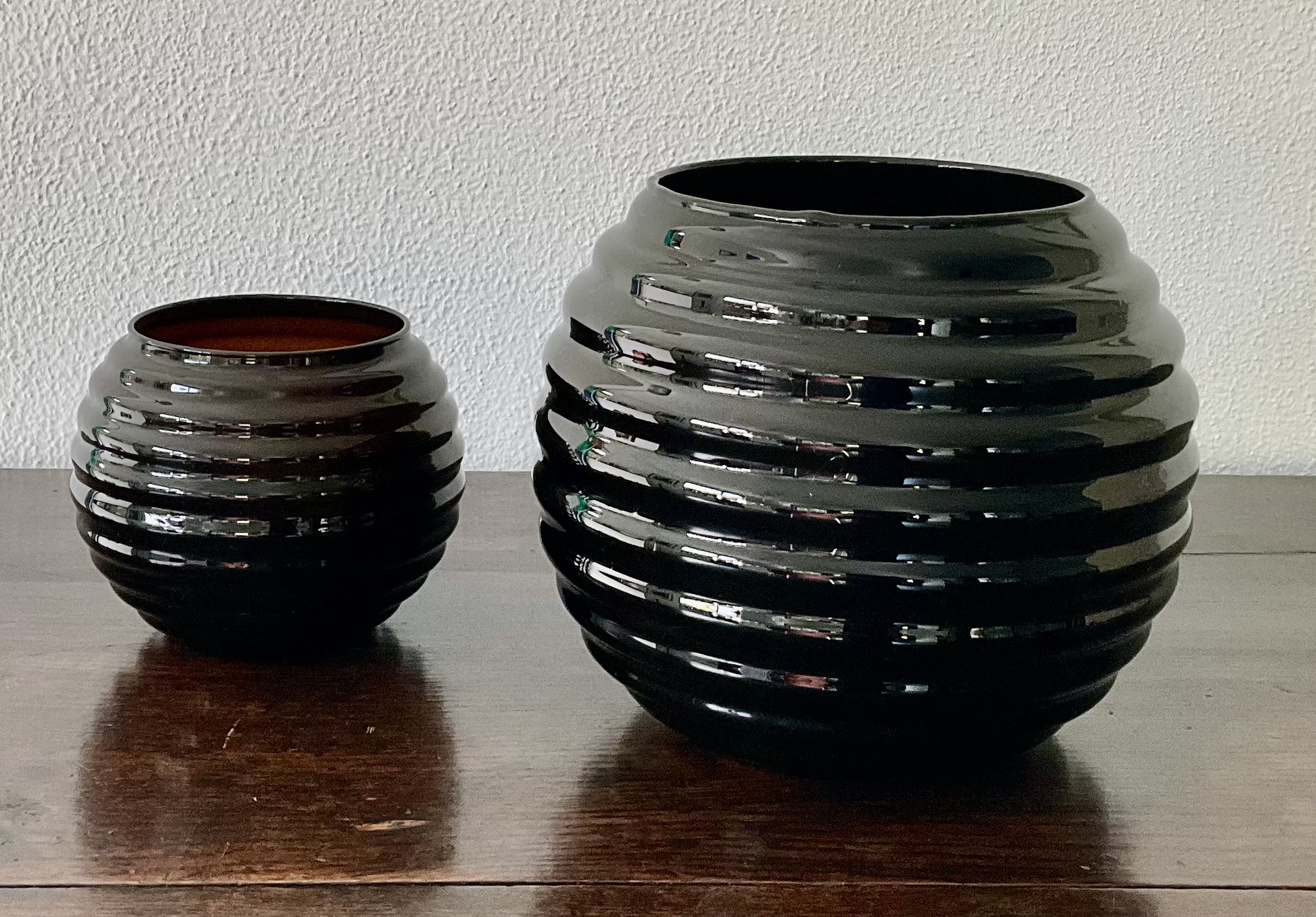 AcheterGlasfabriek De Rupel Boom - Twee geribbelde vazen? Enchérissez de 39!