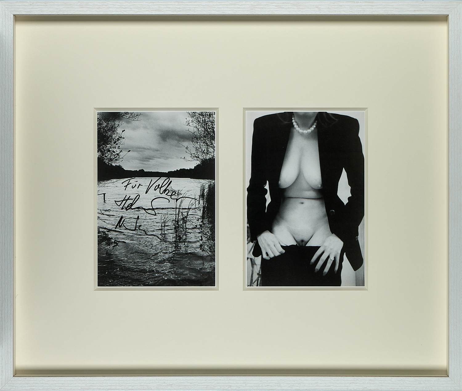 Helmut Newton - Gesigneerde uitnodiging Vernissage Galerie Hans Mayer 2002 kopen? Bied vanaf 790!