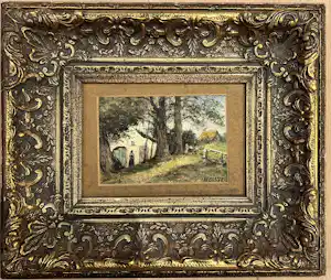 Jan Herman Coster - Witte boerderij achter de bomen vendu pour 100€ !