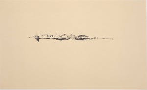 Melle Oldeboerrigter - Inkttekening op papier, z.t. Landschap kopen? Bied vanaf 80!