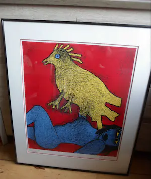 Corneille - Zeefdruk, Nu Blue et Oiseau Jaune kopen? Bied vanaf 250!