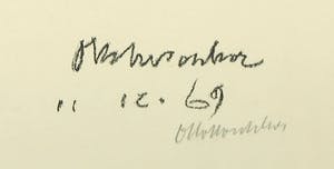 Oskar Kokoschka - Litho, Zonder titel - Ingelijst kopen? Bied vanaf 1!