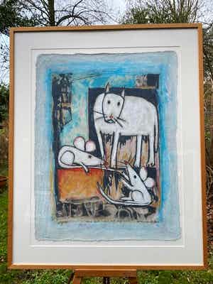 Hans Innemee - Zeefdruk 'About level, contact and difference' (2000) verkocht voor € 175!